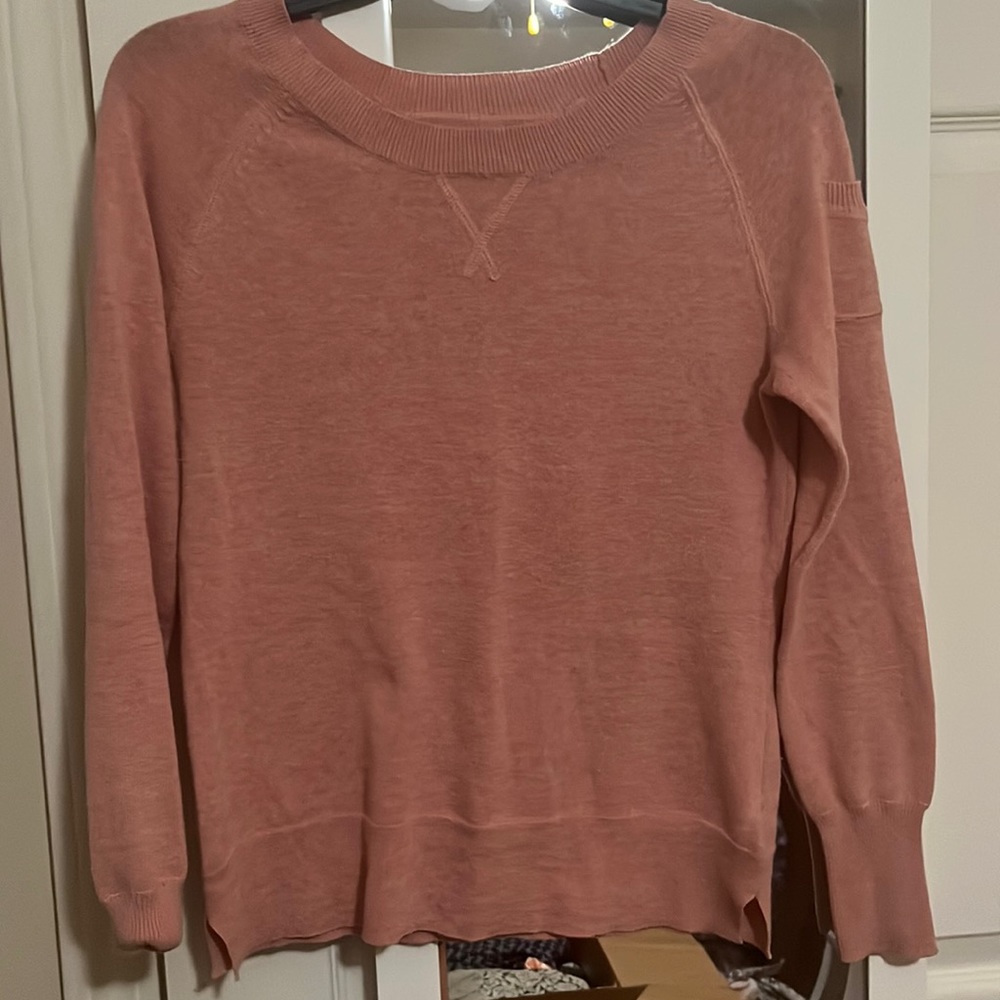 Pink Long-Sleeve Sonoma Crewneck Sweater